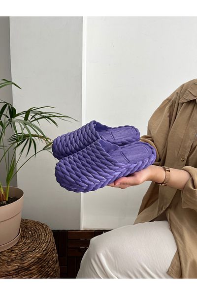 Behtah Kundura Closed Front Non-Slip Sole Slippers Balcony Bathroom Pool Seaside Beach Pool Daily Slippers
