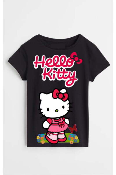 ROLY Hello Kitty tricou bumbac negru M9