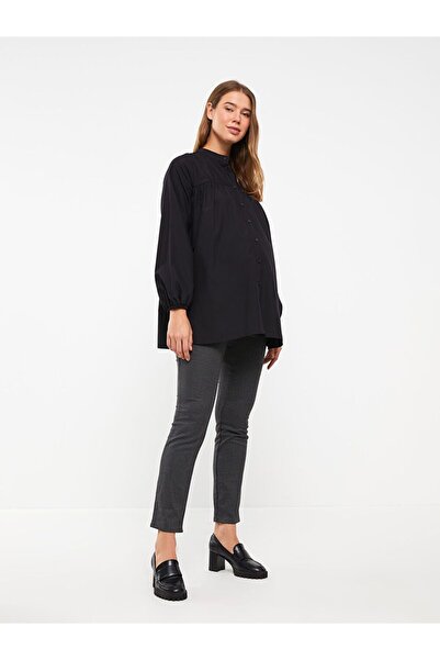 LC Waikiki Plaid Maternity Trousers with Abdominal Panel