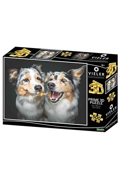 ASPARTAM Dogs 500 Piece Puzzle Prime 3D