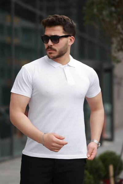 TMB إيكو بولو ياقة بيضاء