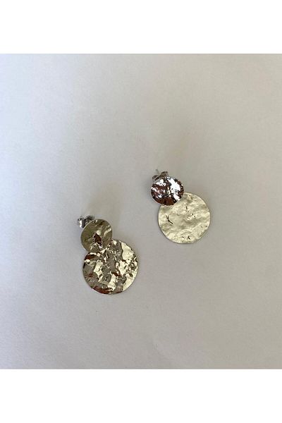marsel aksesuar Xuping Textured Model Dangle Silver Earrings