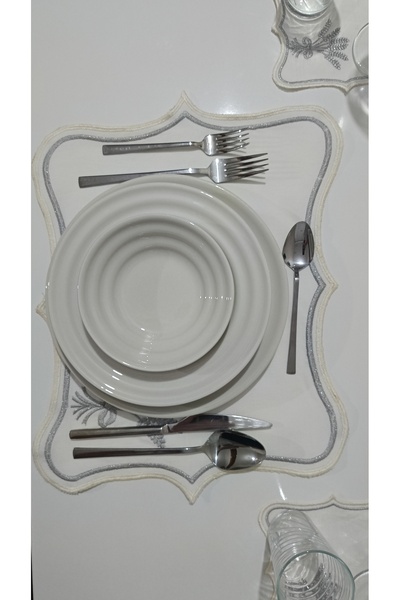 NB Neubella Home Nerina 10 Piece Luxury American Service Presentation Embroidered Cover Set Carefree 10-Person Dowry Linen Set