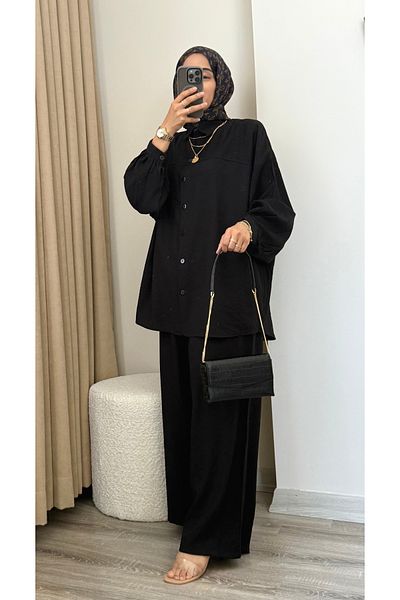 MERİÇ BOUTİQUE Summer Strawberry Linen Wide-Fit Piping Suit