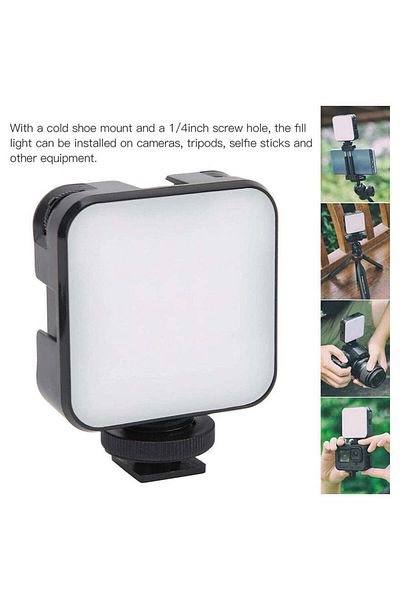Generic Pocket RGB LED Photography Light – Portable Video Fill Light for Vlogging, Selfie & Live Streaming