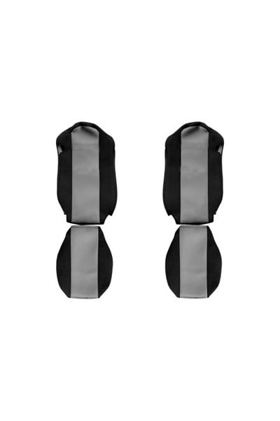 DELUXETUNING Set huse scaune camion compatibile MERCEDES ACTROS MP 4 2011-2019, material textil negru cu gri