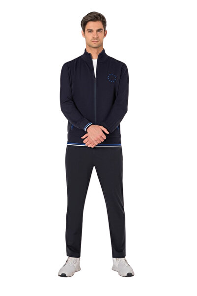 Pierre Cardin Erkek Fermuarlı Dik Yaka Ev Giyim Eşofman Takımı VR..P25C.25Y.71.25.Y01