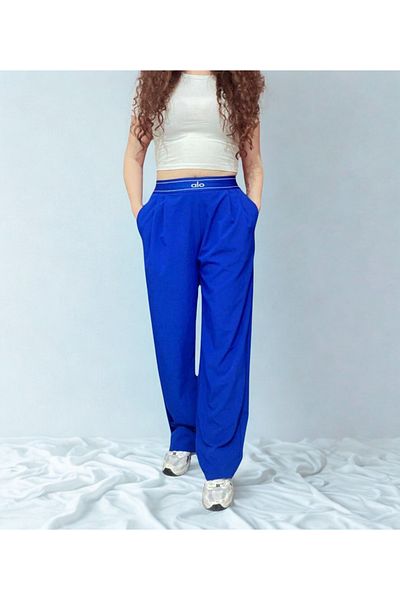 Butik Parliament Blue Comfortable Fit Elastic Waist Jogger Pants