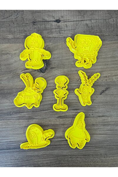 KSTECH قالب كوكيز على شكل سبونج بوب، قالب عجينة اللعب، مجموعة قوالب الطين