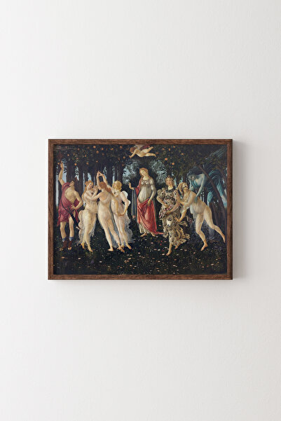 epiqart Sandro Botticelli - Primăvară - Cadru cu model din lemn