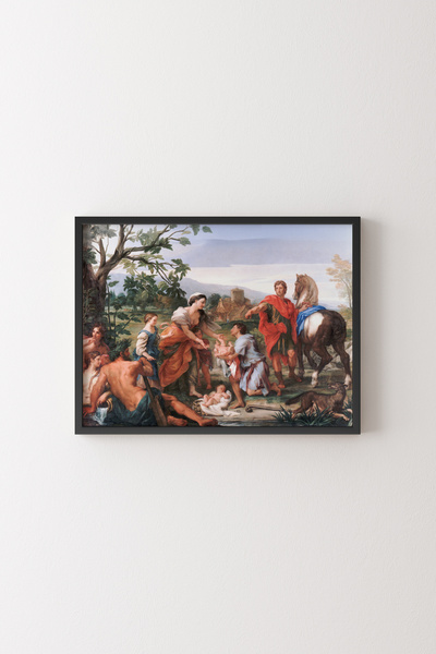 epiqart Găsirea Romulusului și Remusului - Cadru negru