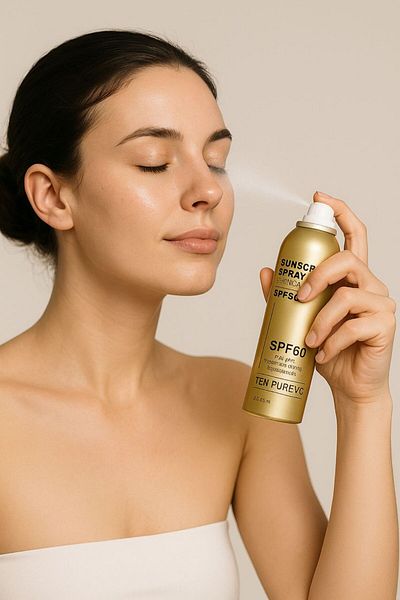 3q Beauty Ten Pure VC Sunscreen Spray SPF60 – Lightweight Broad-Spectrum Protection with Niacinamide