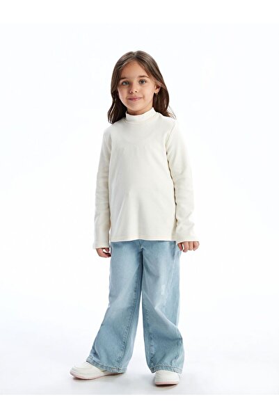 LC Waikiki Lcw Kids Half Turtleneck Girl's T-Shirt