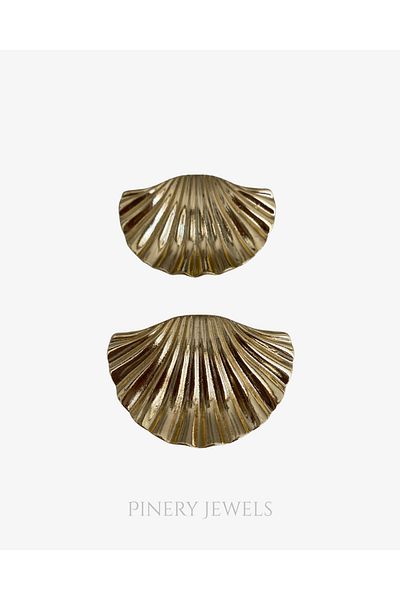 Pinery Jewels Seashell 5 cm Women's Earrings Pair