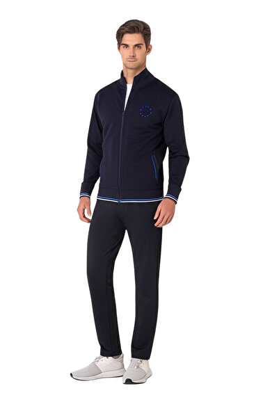 Pierre Cardin Erkek Fermuarlı Dik Yaka Ev Giyim Eşofman Takımı VR..P25C.25Y.71.25.Y01