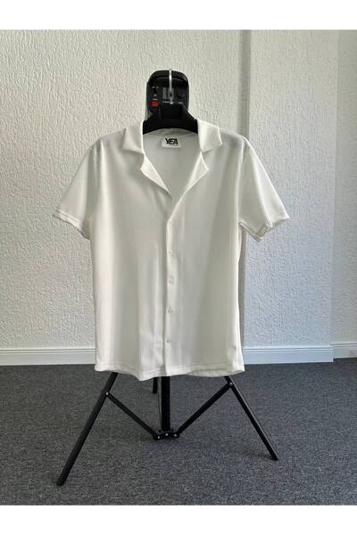 tetramoda Ανδρικό πουκάμισο με κοντό μανίκι από υφασμάτινο υλικό Ottoman