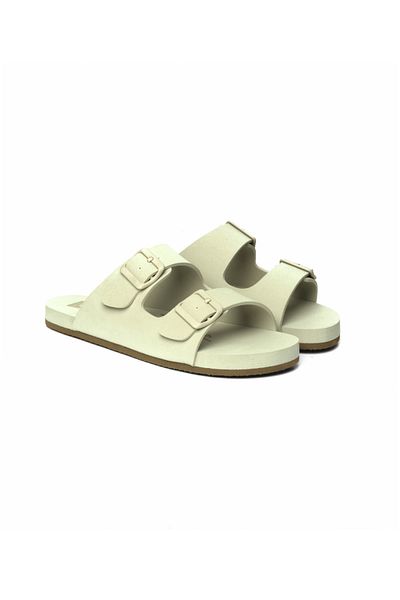 Lemoors Gala Cream Color Inner and Upper Footwear Eva Sole Rubber Daily Slippers Suitable for Beach Use