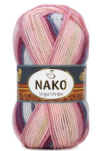 NAKO Vega Stripe Hand Knitting Yarn 82415