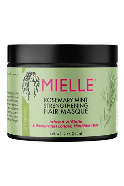mielle organics قناع الشعر المقوي من ميلي أورجانيكس بالروزماري والنعناع - 340 جم