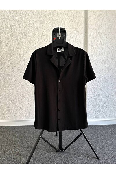 tetramoda Ottoman Corduroy Regular Fit Men's Shirt and Shorts Set Set of 2