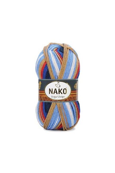 NAKO Πλεκτό νήμα Vega Stripe 82411