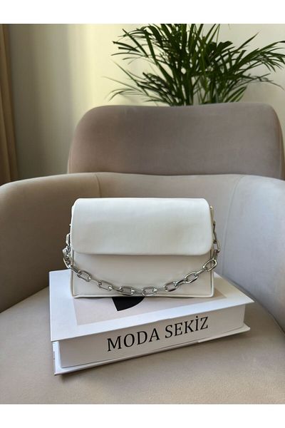 Moda Sekiz Women's Hand and Shoulder Bag with Chain Accessories