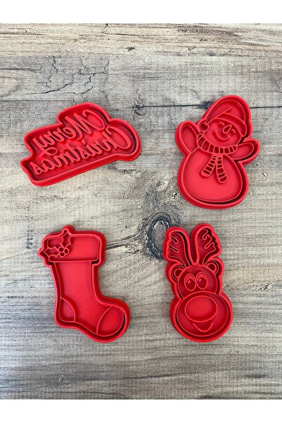 Christmas Themed Cookie Mold, Play Dough Mold, Clay Mold Set (Christmas Set-2)