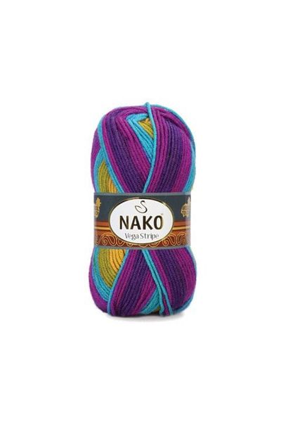 NAKO Vega Stripe Πλεκτό Σχοινί 82410