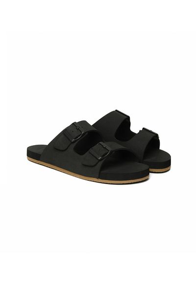 Lemoors Gala Black Color Inside and Upper Sole Eva Sole Rubber Daily Slippers Suitable for Beach Use