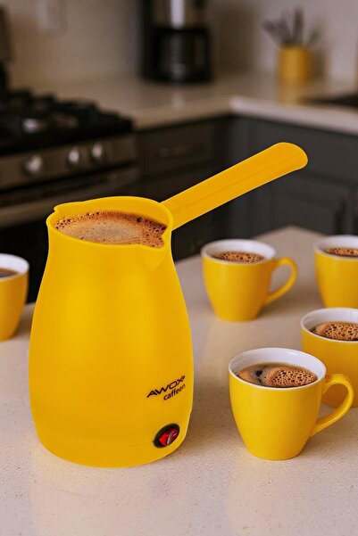 Altijara CAFFEEN ELEKTRİKLİ CEZVE SARI TÜRK KAHVE MAKİNASI