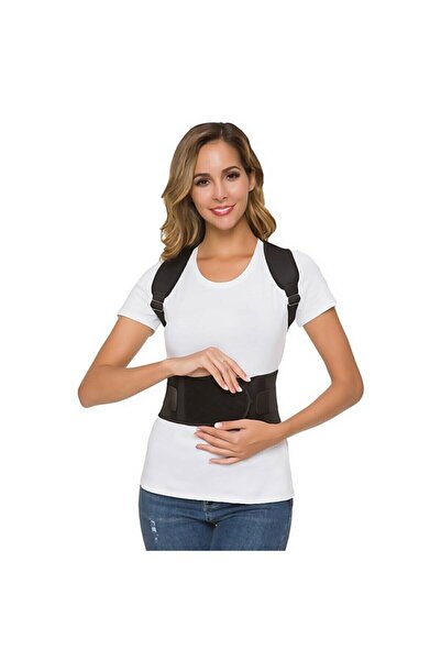 AboutThePerfect Manyetik Dik Duruş Korsesi Siyah, Sırt Destekleyici, Unisex, ...