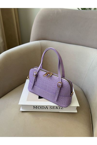 Moda Sekiz Geantă de mână și de umăr din piele artificială din piele de crocodil pentru femei
