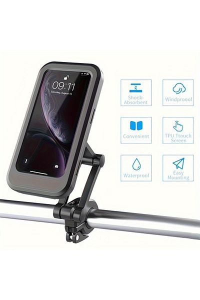 FIXATO Suport Universal Impermeabil pentru Telefon pentru Bicicleta, Scuter, suport reglabil pentru telefon