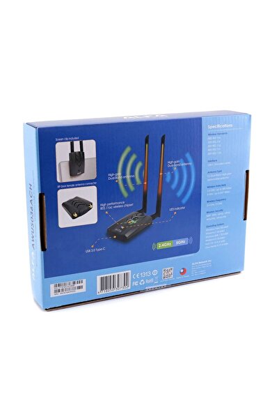 alfa network Awus036ACH 802.11AC Uyumlu Kablosuz Usb Adaptör (Resmi İthalatçıdan)