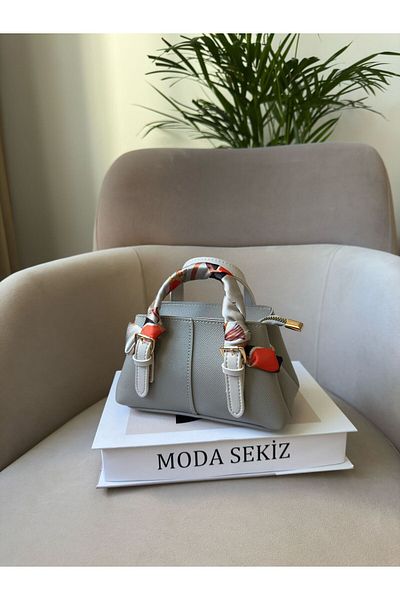 Moda Sekiz Women's Mini Crossbody Hand and Shoulder Bag with Shawl Accessory