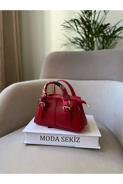 Moda Sekiz Women's Mini Crossbody Hand and Shoulder Bag with Shawl Accessory