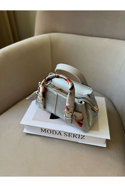 Moda Sekiz Mini șal pentru femei, cu accesorii, geantă de mână și de umăr