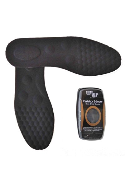 AboutThePerfect Siyah İç Astarlı, Topuk Destekli, Leflef Parlatıcı Süngerli A...