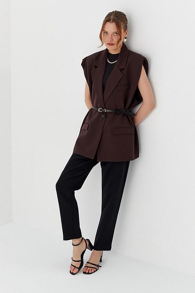 Shopping Shop Vestă oversize maro