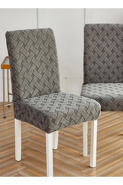 sharpdo 8-Piece Household One-Piece High-Elastic Chair Cover Set, Removable for Machine Washing