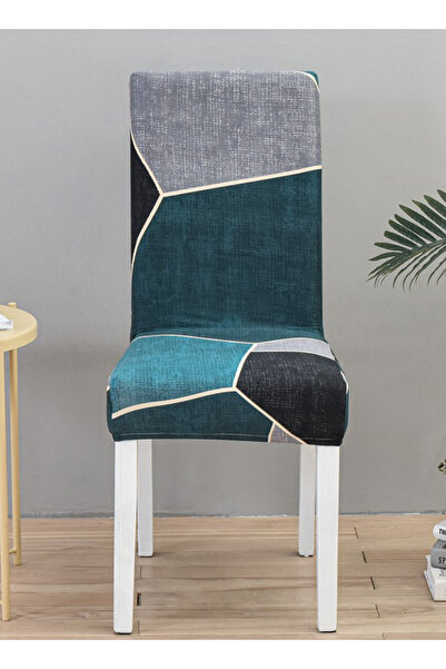 sharpdo Four Seasons Universal Simple Geometric Printed Stretch All-in-One Home Chair Cover Set
