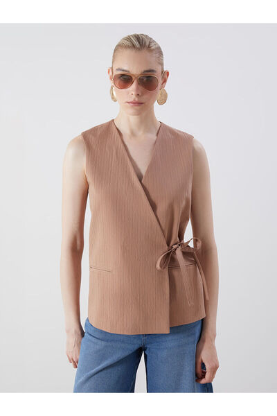 LC Waikiki Γυναικείο κλασικό γιλέκο με διπλό γιακά