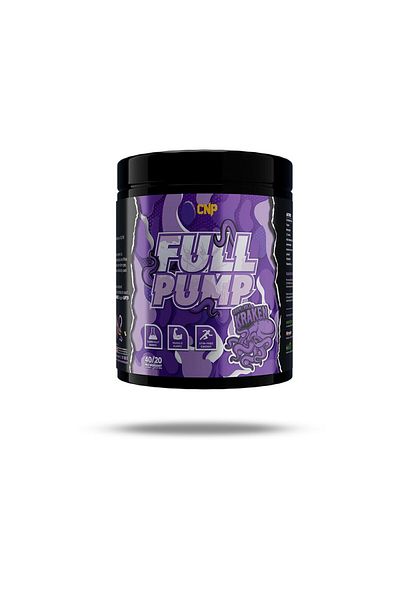 CNP Professional Full Pump, Pre Workout, Grape Kola Kraken, 300g, 40 Servings