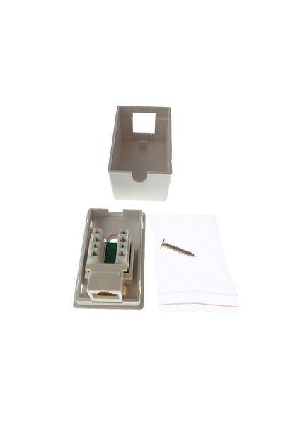OEM Priza cu port UTP 8P8C Cat.5e, echipata, din plastic, alba