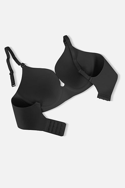 Wonna Σουτιέν χωρίς ραφή Push Up Laser Cut - 2820 - Μαύρο