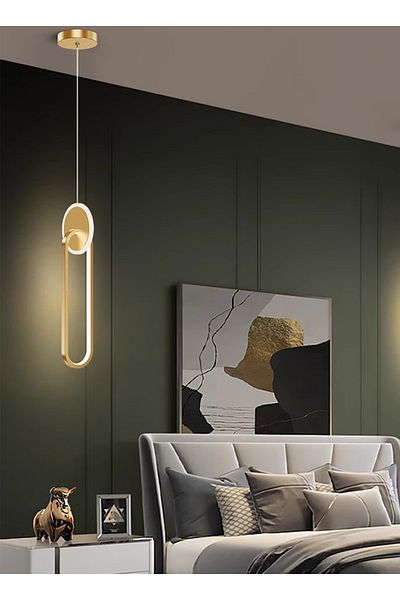 sharpdo Modern Home Bedroom LED Three-Color Bedside Chandelier 22W