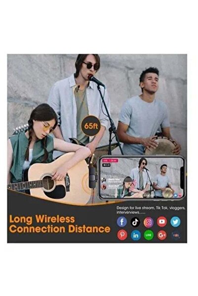 COOYA Auto-syncs Clip-on Wireless Lavalier Microphone,stable barrier-free signal from up to 20 metres