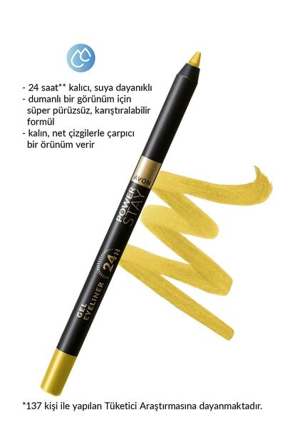 AVON Power Stay Jel Eyeliner Pure Gold