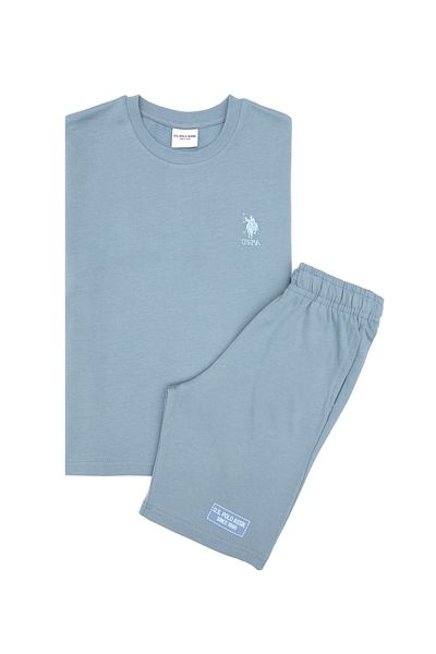 U.S. Polo Assn. Boy's Water Green Pajama Set 50310802-Vr048