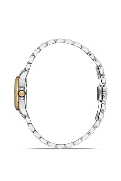 RMS Zeitmeister Rms.1.Ag1604.05 Sapphire Glass Steel Cord Steel Case with Stone Design 5 Atm Water Resistant